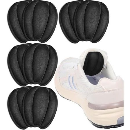 4 par selvklæbende pløspuder til sko, skridsikre puder til sko, der er for store