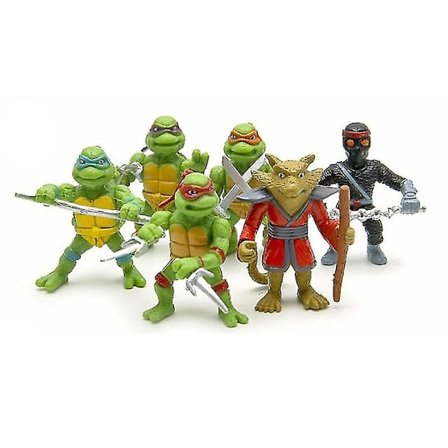 Slinx 6 stk./parti Teenage Mutant Ninja Turtles Tmnt Mini Figurer Action Figurer Legetøj Juguetes