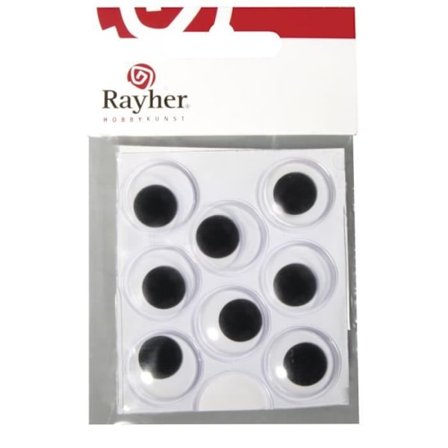 Googly eyes - tab-bag - 20mm - Plast - Stickers - 8 st