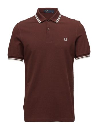 Twin Tipped Fp Shirt Polos Short-sleeved Röd Fred Perry