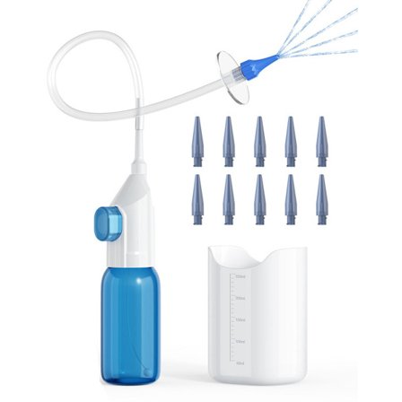 Öronvaxborttagning Öronrengöringskit Manuell Säker Öronspolningssystem Effektiv Öronrengörare Öronvaxborttagningsverktyg med Öronskål och 10 