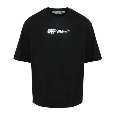 Off White, T-Shirts Zwart, Heren, Maat:S