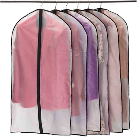 6-pakning Klesposer, Støvtette, Motstandsdyktige mot Møll og Fukt, Halvtransparente