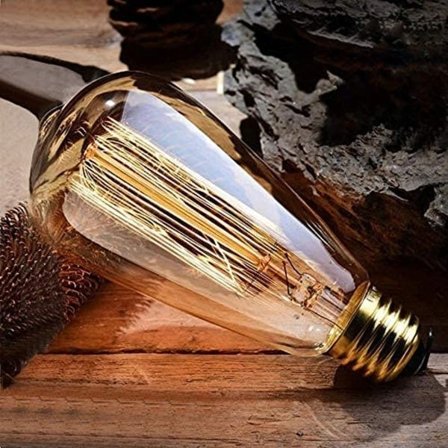 3-pack Glödlampa E27 40W ST64 Retro Edison - Varmvit - Perfekt