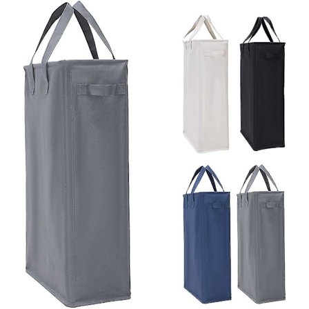 Kapea pyykkikori kantokahvoilla - kokoontaittuva korkea pyykkikori