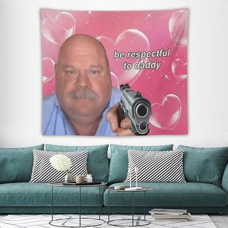 Var respektfull mot pappa gobeläng pappa Winkle Bertram gobelänger