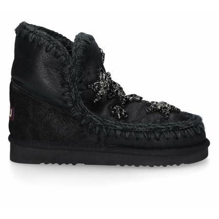 Mou Snowboots Eskimo 18 Crysals Veloursleder , Zwart , Dames , Maat: 40 EU