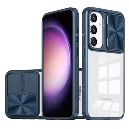 Cover Med Kamerabeskyttelse Samsung Galaxy S25 Blå