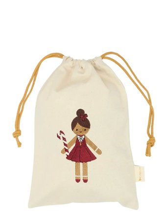 Fabelab Christmas Gift Bags - Gingerbread G - Cream - ONE SIZE