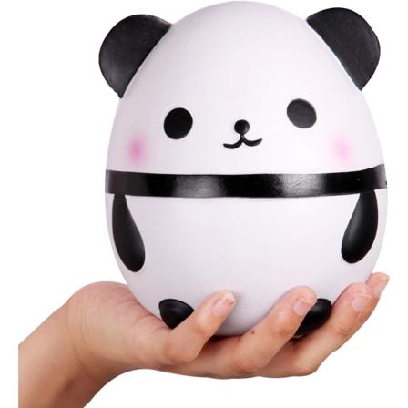 Panda Egg Jumbo Squishy Slow Rising Squeeze Toys Duftende Kawaii Squishies Dyreleke for barn Voksne 1 stk (hvit) - Perfet