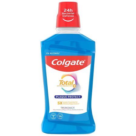 Colgate Total + Plaque Protect Mundskyl, Medicin & Pleje, Mund & Tandpleje, Mundskyl