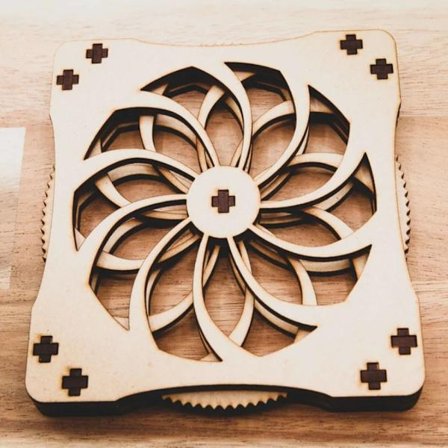 Lotus Flower Drink Coasters Trækopmåtte 2 2