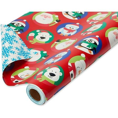 Julegavepapir Dobbeltsidig Jumbo Rull Julenissen KLB