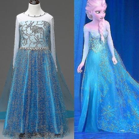 Elsa Tulle Lasten Tyttöjen Jäänaamiaiset Hieno Pukeutumispuku 7-8 Years