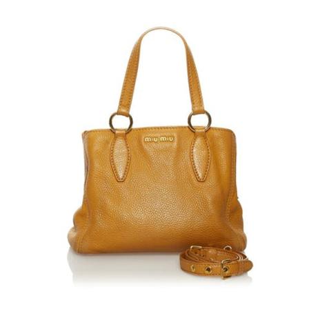 Miu Miu Pre-owned, Pre-owned Handbag Oranje, Dames, Maat:ONE Size