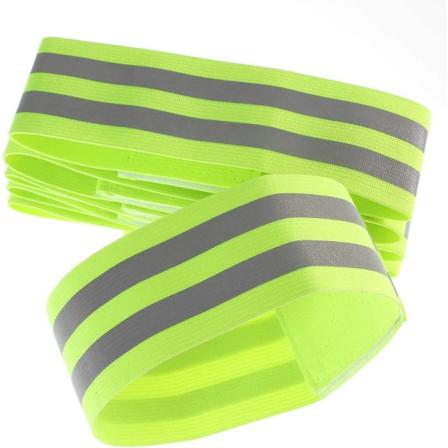 [6x Elastiske Reflekterende Armbånd, Sikkerhetsrefleksbånd for Gåing, Sykling, Hund, Gåing, Jogging, Sykling, Justerbare Høy Synlighet Armbånd/armbånd