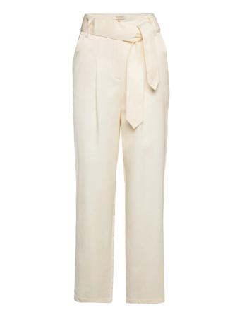 Caitlyn Pants Bukser Med Lige Ben Creme Notes Du Nord