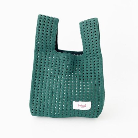 Handväska Tygväska MÖRKGRÖN