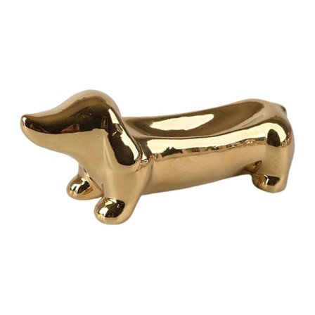 Gravhund Keramisk Smykkeskål Delikate Skandinaviske Øreringe Ringe Holder Ideelle Gaver til Mor Kone Kæreste