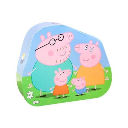 Peppa Pig Deco Barnpussel - Peppa Pig's Familj 24 Bitar Multifärg