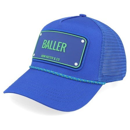 John Hatter & Co - Blau trucker Cap - Baller Rubber Blue Rope A-Frame Trucker @ Hatstore