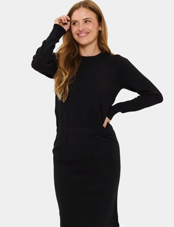 Saint Tropez Milasz Ls Dress - Black - XL