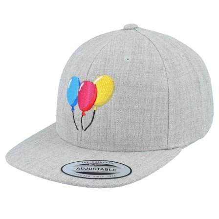 Kinder Kiddo Cap - Grau snapback Cap - Kinder Balloons Heather Grey Snapback @ Hatstore