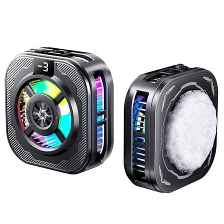 Universal Telefonkøler Magnetisk med Digitalt Display RGB Lys