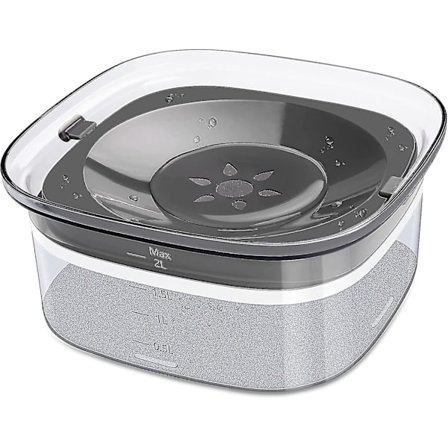 Koiran vesikulho hidas syöttö 70oz Kirkas koiran kulho Ei vuoda Lemmikkieläinten vesijakaja 2l