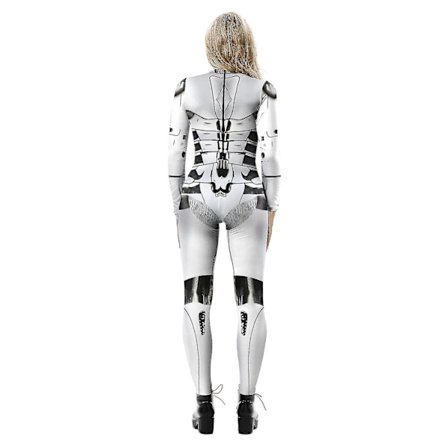 Halloween 3D Robot Trykt Cosplay Jumpsuit Karneval Fest Cyberpunk Playsuit Fancy Dress Kostume Kompatibel Kvinder Voksen -a