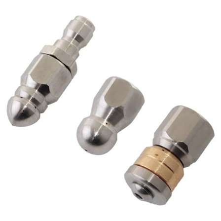 Avloppsstrålebubbla kompatibel med avloppsspetsar Högtryckstvättar kompatibel med avloppsstråle avloppsslang Munstycke Nos 1/4