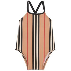 Kids - Burberry Beige Icon Stripe Swimsuit - Swimwear and coverups - 24 months - Beige - Mädchen