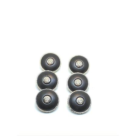 Versace Pre-owned, Medusa Head Shank Button Zwart, Dames, Maat:ONE Size