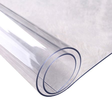 Gulvbeskytter til tykt gulvtæppe, kraftig plastik gulvtæppebeskytter, løberbeskytter, skridsikker, vandtæt, klar, til hjemmekontor