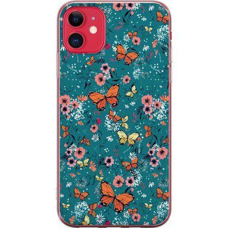 Kompatibel Mobilcover til Apple Apple iPhone 11 Sommerfugle og blomster