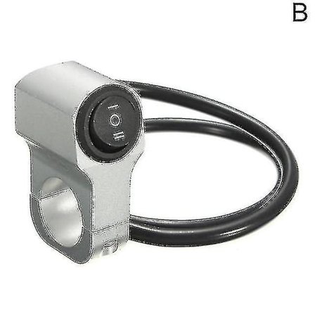 Motorcykelstyre strålkastare strömbrytare aluminiumlegering 22cm trepositions vattentät strömbrytare 12v dimljusstrålkastare