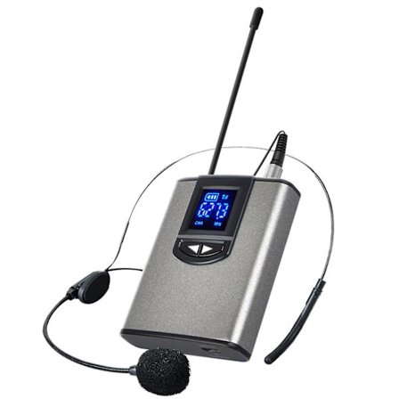 Fiauli Bærbar Lapell/Hodetelefon Mikrofon Uhf Trådløs Lærer Mikrofon Mottaker Sender