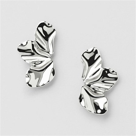 Jasmine Flower Studs - SILVERPLÄTERAD MÄSSING - Safira
