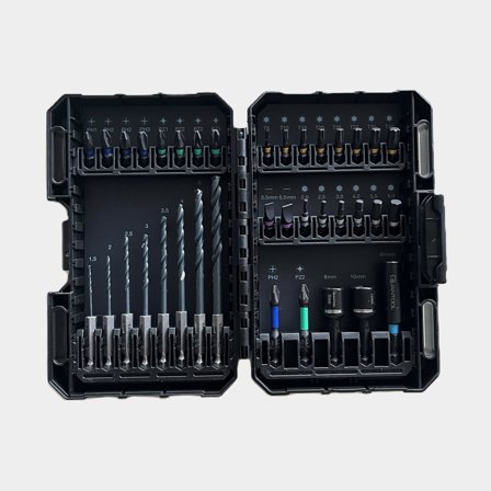 Steckschlüssel-, Bohr- & Bits-Set Quantool, magnetisch, 37-teilig - Boot