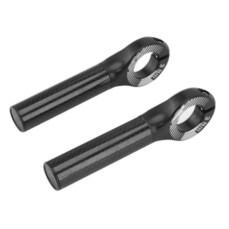 Styrhandtag i kolfiber med styrändar för 22,2 mm mountainbike, svart