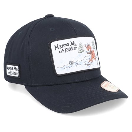 Mamma Mu & Kråkan - Schwarz Adjustable Cap - Kids Vinterlek Black Adjustable @ Hatstore