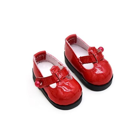 Dukkesko Lædersko RØD