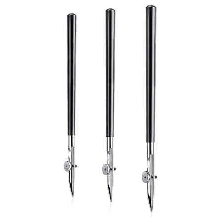 3 storlekar Konstlinjeringspenna Set, 3-pack - gångjärnsförsedd maskeringspenna, rak linje penna för ritning montering zdq