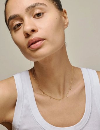 Enamel Copenhagen Necklace, Lola Drop - Gold - ONE SIZE 40 - 45 cm