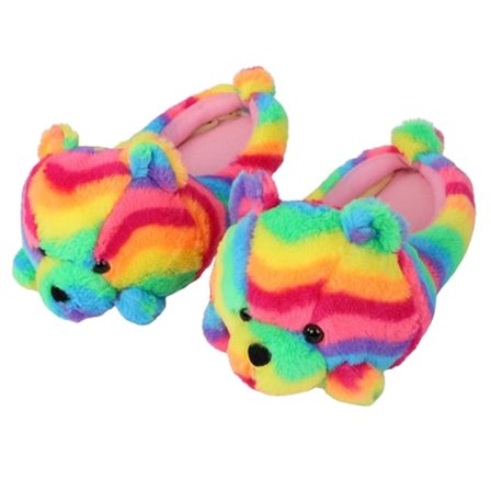 Teddy Bear Sød Plys Dyre Tøfler Sko Indendørs Hjem Soveværelse Tøfler