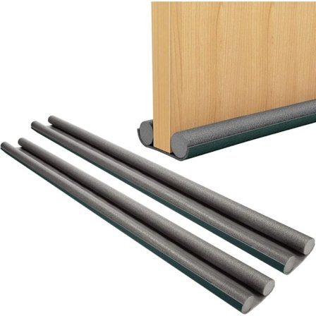 Pieces Dobbel Dør Trekklister for Dør, Vindtett for Dør, Anti-Kald Dørforsegling, Vaskbar og Klippbar for Anti-Støy Anti-Mus og Insekter