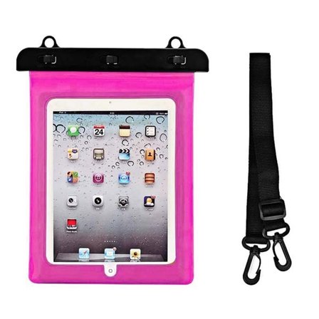Vandtæt tablet-etui i PVC - pink