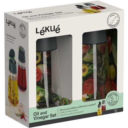 Lékué Oljeflaska med pip 400 ml, 2 st | Dukning & Servering > Olja Vinäger & Dressingflaskor > Oljeflaska | Bagaren och Kocken