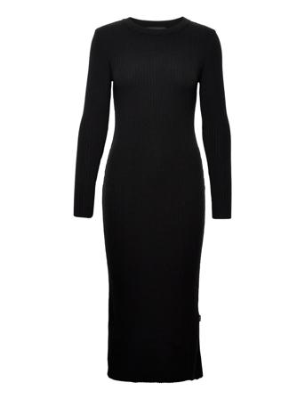 Susa Merino Dress Polvipituinen Mekko Musta Ella&il