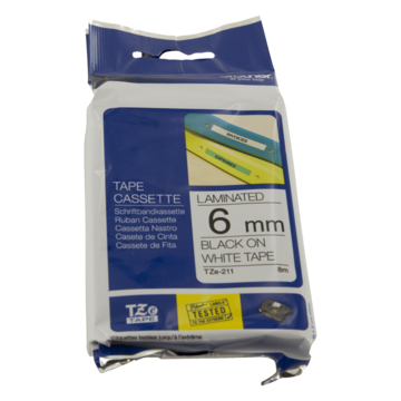 Brother Merke Tape Sv/Vit 6Mm